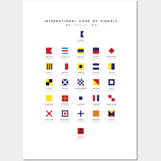 International Code of Signals: Flag Semaphore Posters and Art